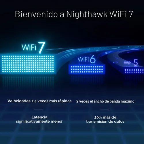 Miniatura 7 de NETGEAR Router WiFi 7 de doble banda Nighthawk (RS90): solo enrutador, velocidad inalámbrica BE3600 (hasta 3,6 Gbps) - Cubre hasta 2,000 pies