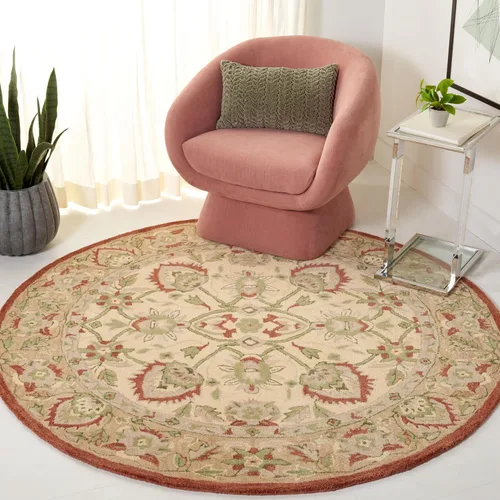 Miniatura 26 de SAFAVIEH Antiquity Collection - Alfombra decorativa de 3 x 5 pies, color marfil y beige, hecha a mano, lana tradicional, ideal para zonas de alto