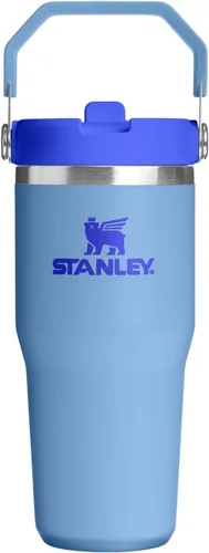 Miniatura 10 de Stanley IceFlow - Vaso con pajilla abatible con asa, de 20 onzas, tapa giratoria y popote abatible, botella de agua resistente a fugas, acero