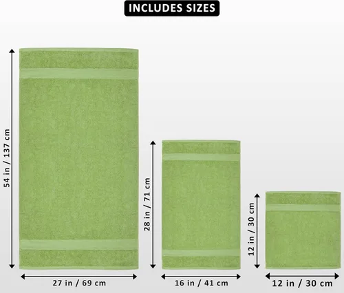 Miniatura 2 de Utopia Towels - Juego de toallas de 8 piezas, 2 toallas de baño, 2 toallas de mano y 4 para la cara, 100% algodón hilado en anillo, 600 GSM, Beige