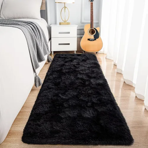 Miniatura 20 de Noahas - Alfombras mullidas de 4 x 6 pies para dormitorio y sala de estar, alfombra gruesa y peluda de color gris, alfombra de suelo antideslizante