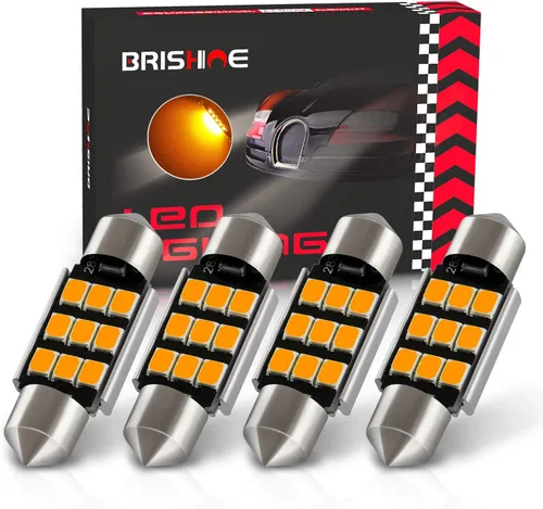 Miniatura 26 de 4 bombillas LED Festoon DE3175 de 1.102 in y 1.142 in, 2835 chipsets Canbus sin errores, 1.1 pulgadas, DE3021 3175 3022 N3, bombillas LED