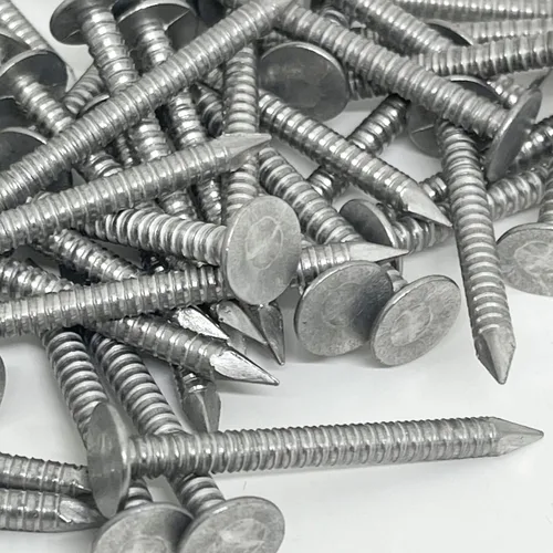 Clavo de vástago de anillo de 1.75 pulgadas – Clavos de revestimiento para techos – Revestimiento de vinilo y aluminio y clavo de facacia – Clavo de