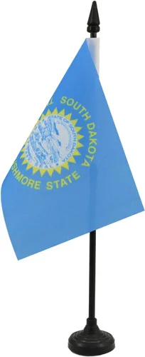 Miniatura 117 de Bandera de mesa de Colorado de 4 x 6 pulgadas, bandera de escritorio del estado de Colorado de EE. UU., 5.9 x 3.9 in, palo y base de plástico negro