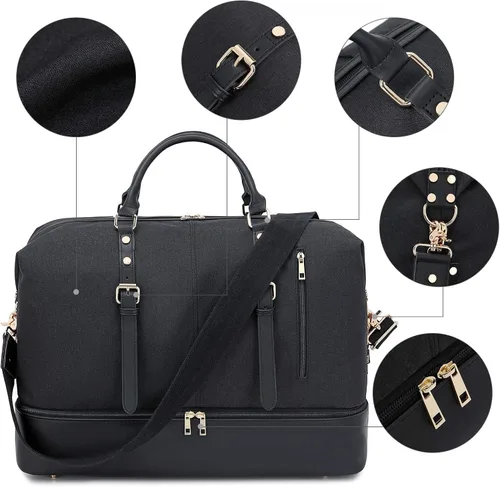Miniatura 7 de Weekender Overnight - Bolsa de viaje de gran tamaño para hombres y mujeres