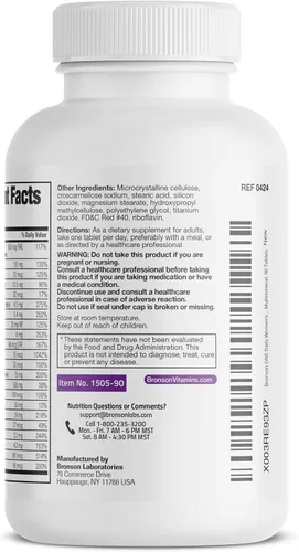 Miniatura 5 de Bronson ONE Daily Multivitamínico Multimineral Completo 50+ para mujer, 90 tabletas