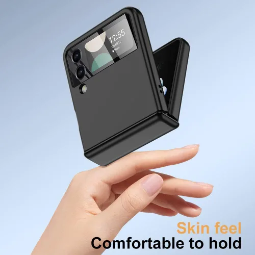 Miniatura 6 de Funda para Samsung Z Flip 4: [Protección completa de bisagra] Funda delgada para teléfono con protección de pantalla incorporada, protección