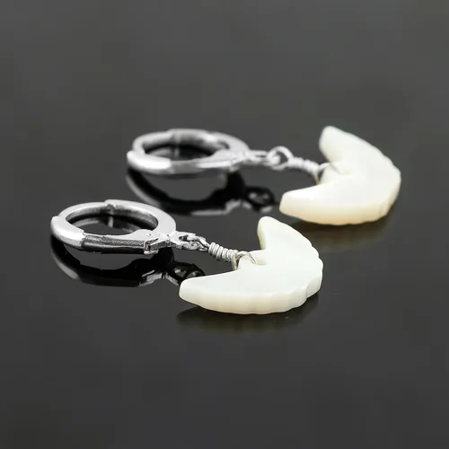 Miniatura 66 de Aretes de aro de cristal afganita natural Piedras afganas de alto grado Aretes chapados en plata Gota lisa Joyas de piedras preciosas hechas