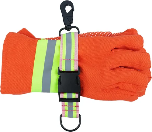 Miniatura 11 de MELOTOUGH Firefighter Gloves Straps Work glove holder with Reflective Tape Glove Clips for Quick Accessfor Firefighters