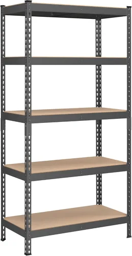 Miniatura 18 de SONGMICS Estantes de almacenamiento de 5 niveles, almacenamiento de garaje, montaje sin tornillos, unidad de estantería ajustable, 11.8 x 29.5 x