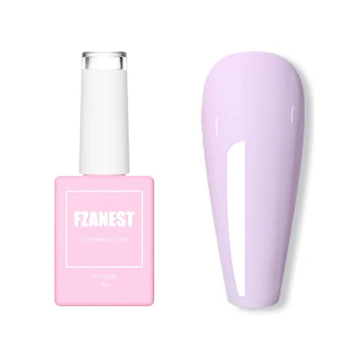 Miniatura 8 de FZANEST Esmalte de uñas en gel azul bebé, color de verano amarillo esmalte en gel para arte de uñas removible LED UV #D15