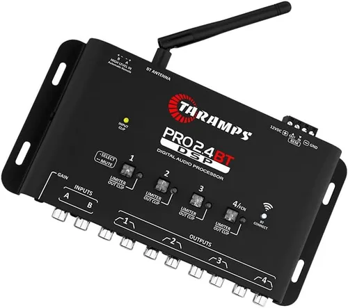Miniatura 2 de Taramps Pro 2.4 BT Bluetooth DSP Crossover Full, procesador de señal digital, ecualizador de audio para automóvil con aplicación, ganancia de hasta