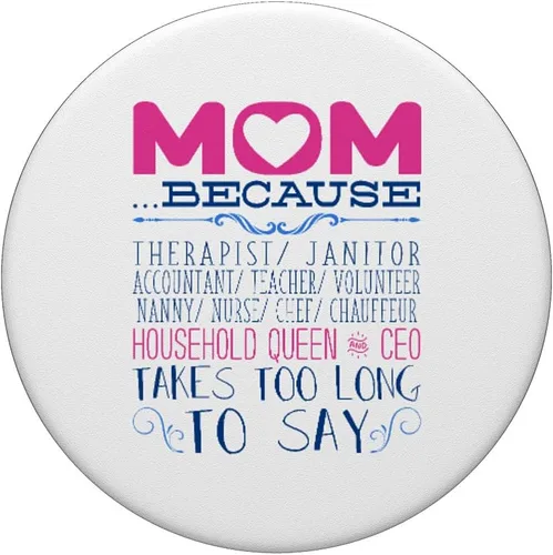 Miniatura 3 de PopSockets intercambiables para el Día de la Madre, Día de la Madre, Mamá y Reina, CEO Stay at Home