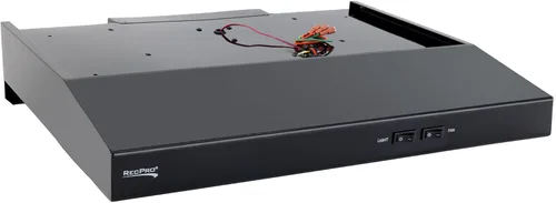 RecPro Campana extractora RV con filtro de carbón y lámpara LED, motor de 12 V CC, 60 W de eficiencia energética, filtro de carbón integrado, diseño