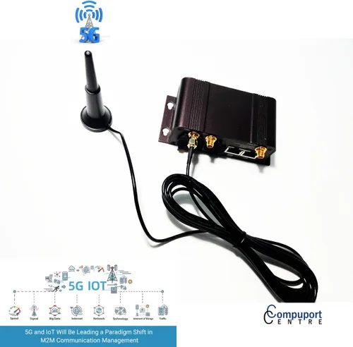 Miniatura 5 de La antena de montaje magnético CompuPort 5G/LTE MIMO, con un rango de frecuencia de 600-960/1700-2700/3300-6000MHz, admite 40 bandas y 261 canales.