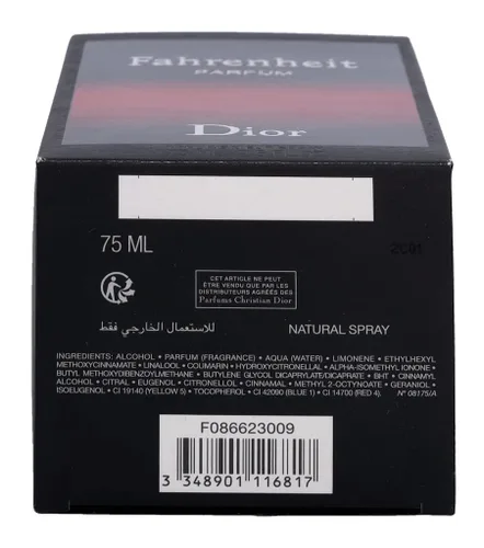 Miniatura 5 de Christian Dior Fahrenheit Parfum Spray para hombres, 2.5 onzas