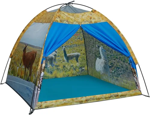 Mnagant Tienda de campaña de alpaca para niños, divertida casa de juegos desplegable para niños y niñas, fácil instalación, tienda de campaña de