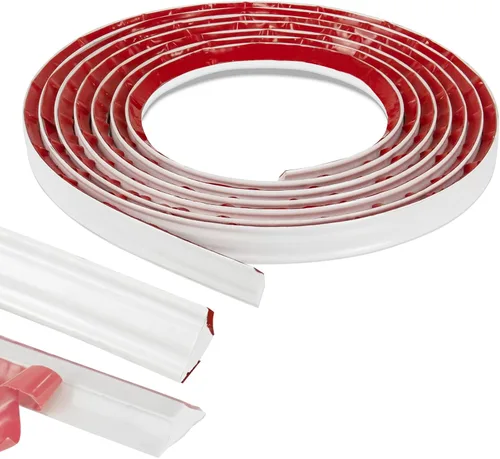 Miniatura 10 de Tira de Calafateo Flexible para Moldura de Pared, 1/2 pulgada x 10 pies, Tira Adhesiva Despegable para Decoración de Esquina de Pared, Techo, Borde