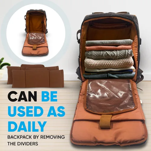 Miniatura 5 de JAEP Mochila para Cámara - Resistente a la Intemperie, Lona Encerada de Memoria de 16 Onzas – Mochilas DSLR SLR con compartimento para funda