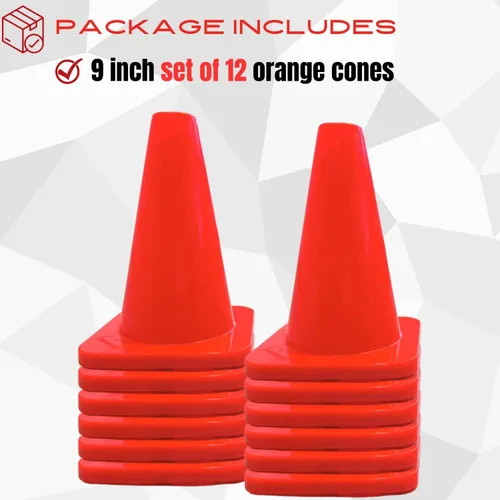 Miniatura 3 de Versatyle Heavy Duty Agility Training Cones (2 in, 6 in, 9 in, 12 in, 18 in, 28 in) for Sports and Kids Coaching, Multipurpose Field Marker Cones