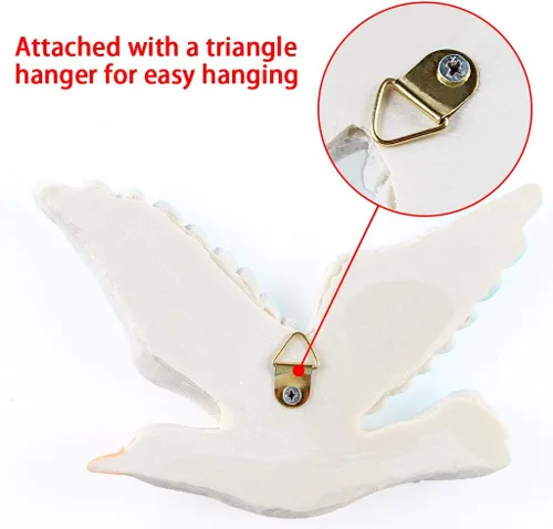 Miniatura 4 de MDLUU 3 piezas de arte de pared de gaviota, decoración náutica para colgar en la pared, placas de pared de gaviota para dormitorio temático