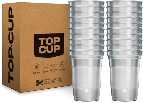 Miniatura 17 de Top Cup by Ball – 9 onzas, 50 unidades, vasos de fiesta de aluminio reutilizables Retención en frío, reciclable, fabricado en Estados Unidos