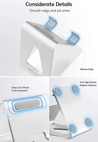 Miniatura 4 de Paquete de 4 soportes de aluminio para teléfono celular