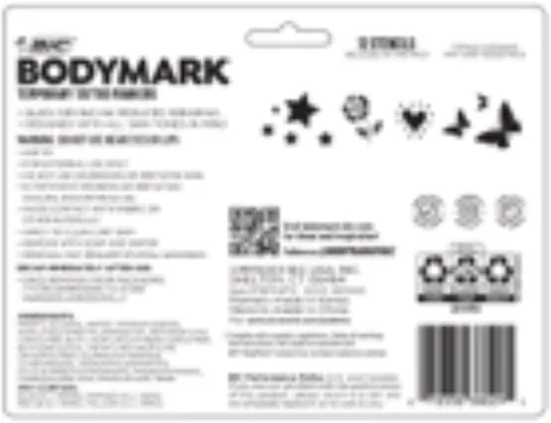 Miniatura 2 de BIC BodyMark Party Pack - Marcador temporal de tatuaje para piel, punta de pincel premium, regalos para adolescentes, paquete de 4