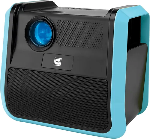 RCA - Proyector portátil RPJ060 Sistema de entretenimiento de cine en casa, batería de larga duración - 2,5 horas por carga - Exterior, recargable,