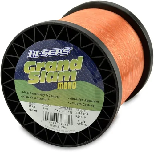 Miniatura 10 de HI-SEAS Grand Slam - Sedal de pesca de monofilamento, fuerte y resistente a la abrasión, en agua dulce y salada transparente, rosa, verde, azul Azul