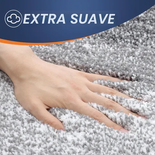 Miniatura 4 de OLANLY Juego de 2 alfombras de baño de microfibra suave y absorbente, antideslizantes, se pueden lavar y secar a máquina, alfombras de baño peludas