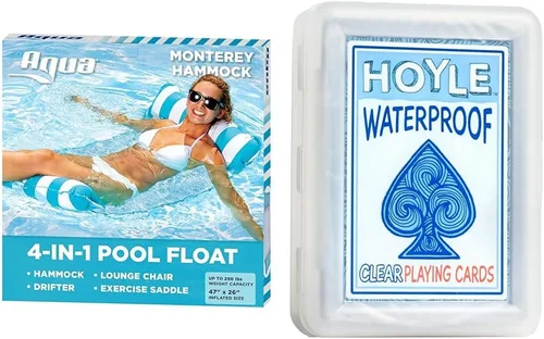 Miniatura 8 de Aqua Original Monterey - Hamaca flotante 4 en 1 para piscina y hamaca de agua, multiusos, inflable para adultos, material patentado de PVC grueso