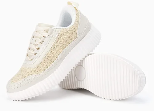 Miniatura 5 de Coutgo Zapatos deportivos de plataforma para mujer, con cordones, cómodos, informales, a la moda, para caminar