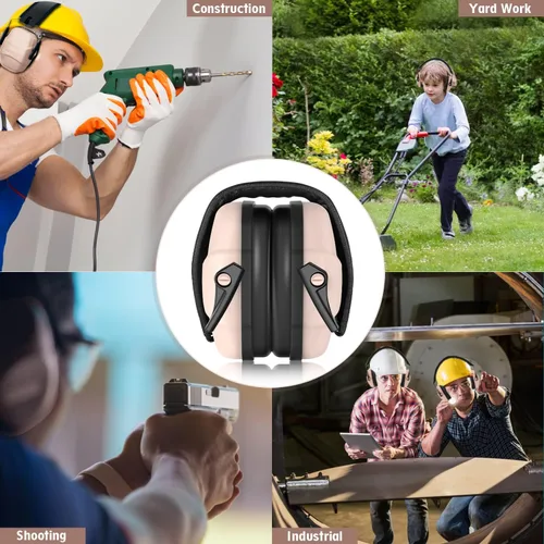 Miniatura 4 de ucho Protección auditiva delgada de 34 dB – Orejeras de diseño especial, peso más ligero y máxima protección auditiva