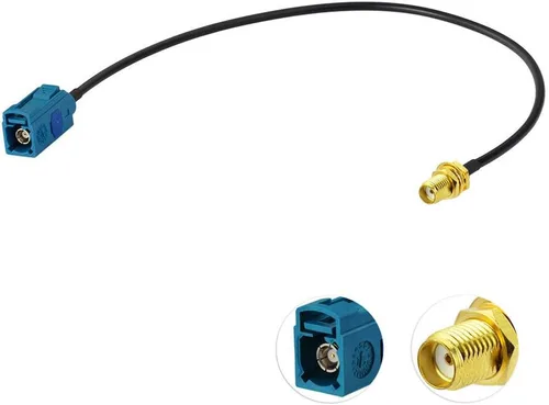 Miniatura 7 de Bingfu Fakra Z hembra a SMA hembra cable adaptador de antena de vehículo 11.8 in 12 pulgadas para coche estéreo Android unidad principal navegación