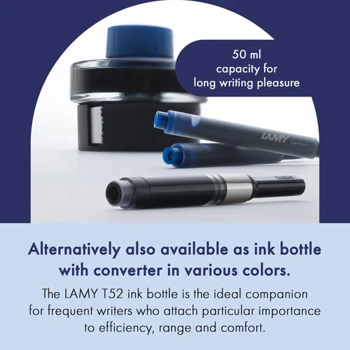Miniatura 5 de LAMY Cartuchos de tinta T10 con gran capacidad de tinta, adecuados para todos los modelos de pluma estilográfica Lamy - Contenido de 0.0 fl oz por