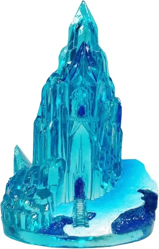 Miniatura 3 de Penn-Plax Disney Frozen - Paquete de decoración de acuario de 4 piezas, incluye Elsa, Anna, Olaf y un castillo de hielo, mini