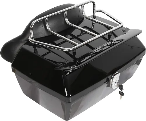 Miniatura 11 de ECOTRIC - Alforjas rígidas extendidas de 5 pulgadas para maletero, compatibles con todos los modelos Harley Davidson Road King Glide Softail Touring