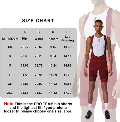 Miniatura 7 de Ciclismo baberos hombres Ciclismo Bib Shorts Hombres Road Bike Bicicletas Transpirable Acolchado Riding Tights Bib Shorts Ciclismo Hombres