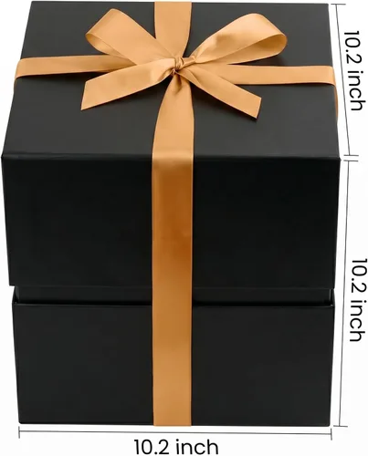 Miniatura 2 de LIFELUM Square Gift Box with Magnetic Lid, Card, Sticker, Ribbon, Shredded Paper Filler for Business, Wedding, Birthdays