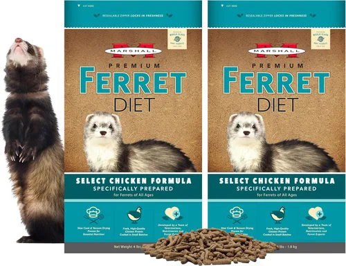 Miniatura 7 de Marshall Select Chicken Formula Premium Hurón Dieta – 4 libras – Apoya la digestión, la energía y el mantenimiento muscular – Alimento equilibrado