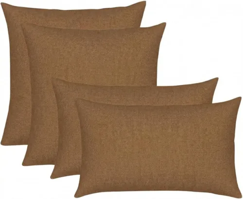Miniatura 29 de RSH DECOR: Sunbrella Juego de 4 almohadas lumbares y cuadradas 20 x 12 pulgadas y 17 x 17 pulgadas Tela resistente al agua y a la decoloración