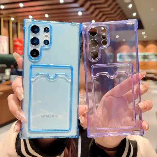 Miniatura 152 de Tuokiou Funda para Samsung Galaxy A14 5G, Fundas Protectoras Transparentes con Ranura para Tarjetas, Funda Cartera de TPU Suave Ajustada Resistente