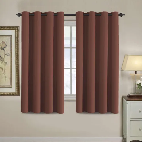 Miniatura 202 de H.VERSAILTEX - Cortinas blackout con aislamiento térmico y ojales en la parte superior, para patios, puertas correderas y división de habitaciones