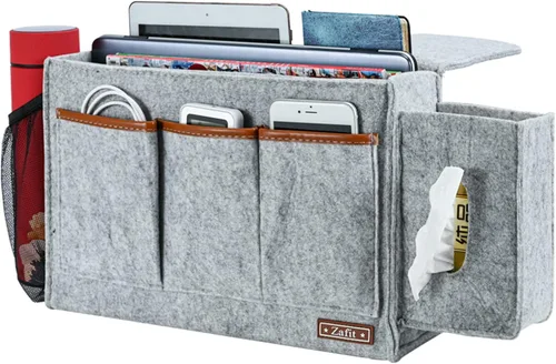 Miniatura 16 de Zafit Organizador de mesita de noche, organizador de almacenamiento de mesita de noche, organizador de mesita de noche, organizador para revistas