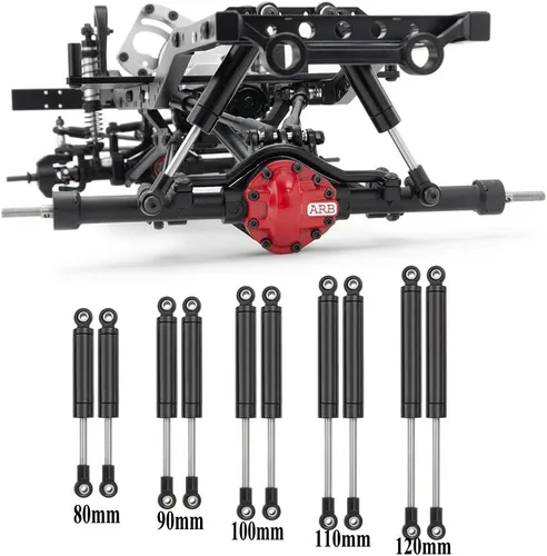 Miniatura 6 de RCLions 4 unids 4.331 in RC Amortiguador Amortiguador Resorte interno para 1/10 RC Crawler Car TRX4 SCX10 D90 Actualización Piezas