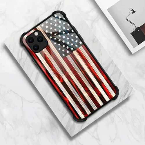 Miniatura 5 de Funda compatible con iPhone 13, fundas para mujeres y niñas, Old Glory Traditional American Flag Old Glory - Bandera estadounidense tradicional
