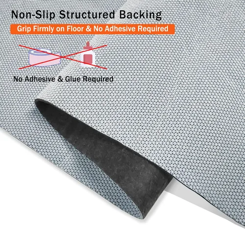 Miniatura 3 de Tapete para silla de oficina para suelos duros, antideslizante, resistente para debajo del escritorio, para suelos de madera, 51 x 63 pulgadas