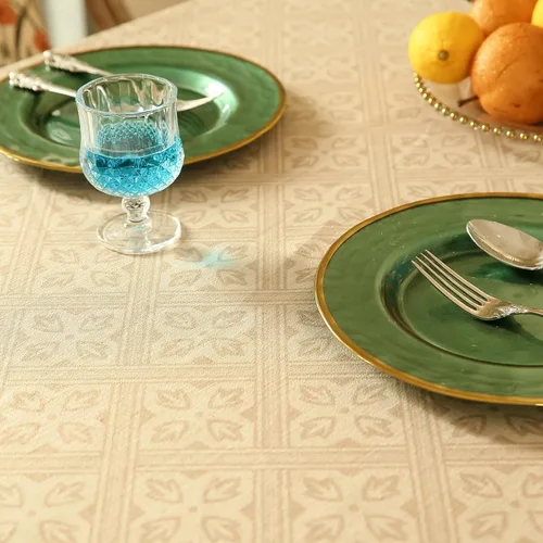 Miniatura 4 de patdrea - Mantel suave y duradero de lino francés, mantel floral de diseñador para cocina y comedor, para mesas rectangulares, para fiestas y Fram