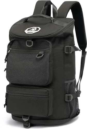 Miniatura 16 de Kalesi Bolsa de lona para gimnasio, 4 vías, impermeable, con compartimento para zapatos, para viajes, deporte, senderismo, laptop